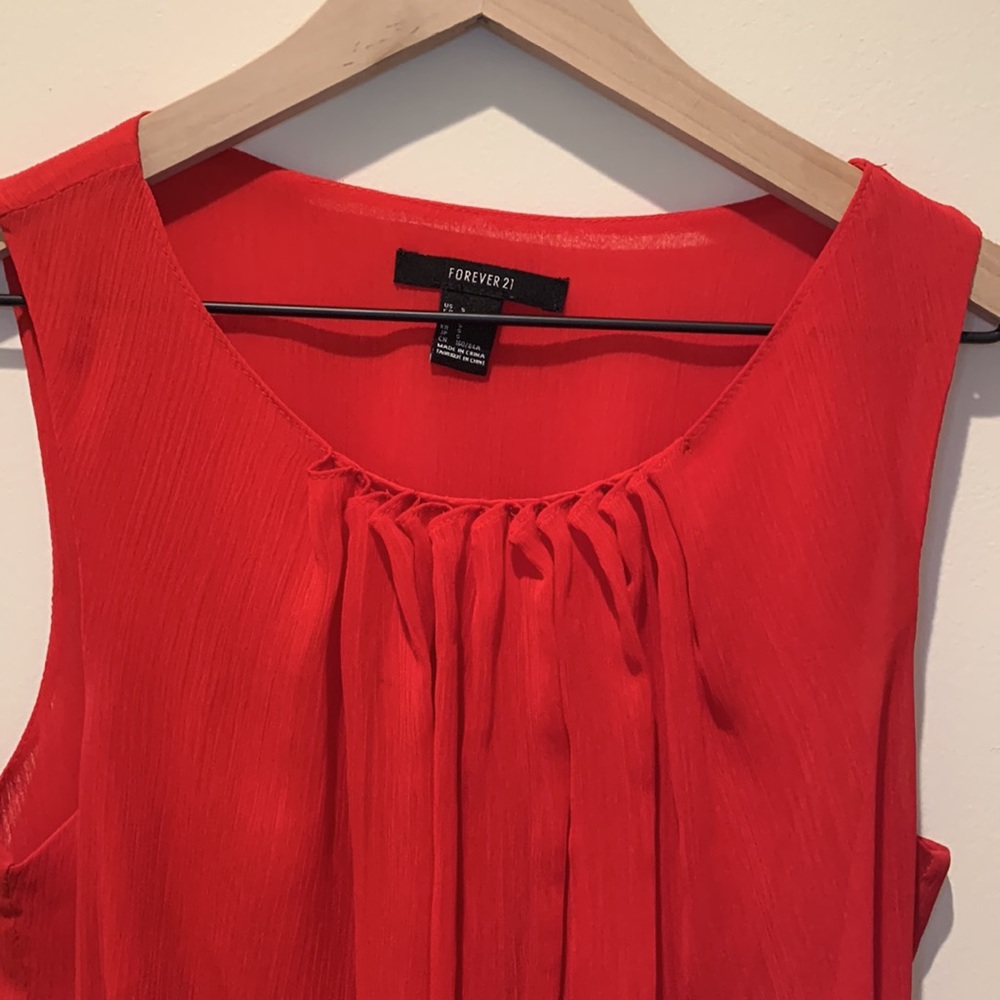 Red Mid Dress - Picture 2 of 9
